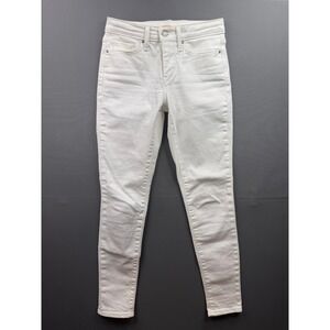 Levis 311 Shaping Skinny Jeans Womens 25 White Mid Rise Stretch Denim Pants
